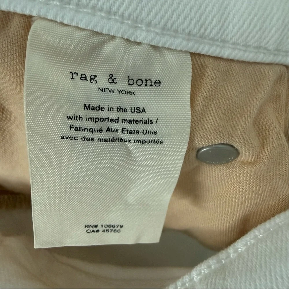 Rag & Bone Nina High Rise Ankle Skinny Jeans White 29 NWT - Picture 8 of 8